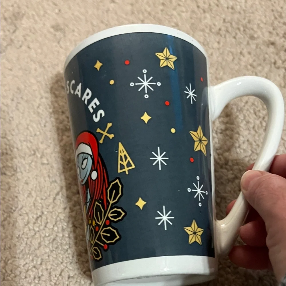 Disney Nightmare before Christmas White Ceramic Mug Base